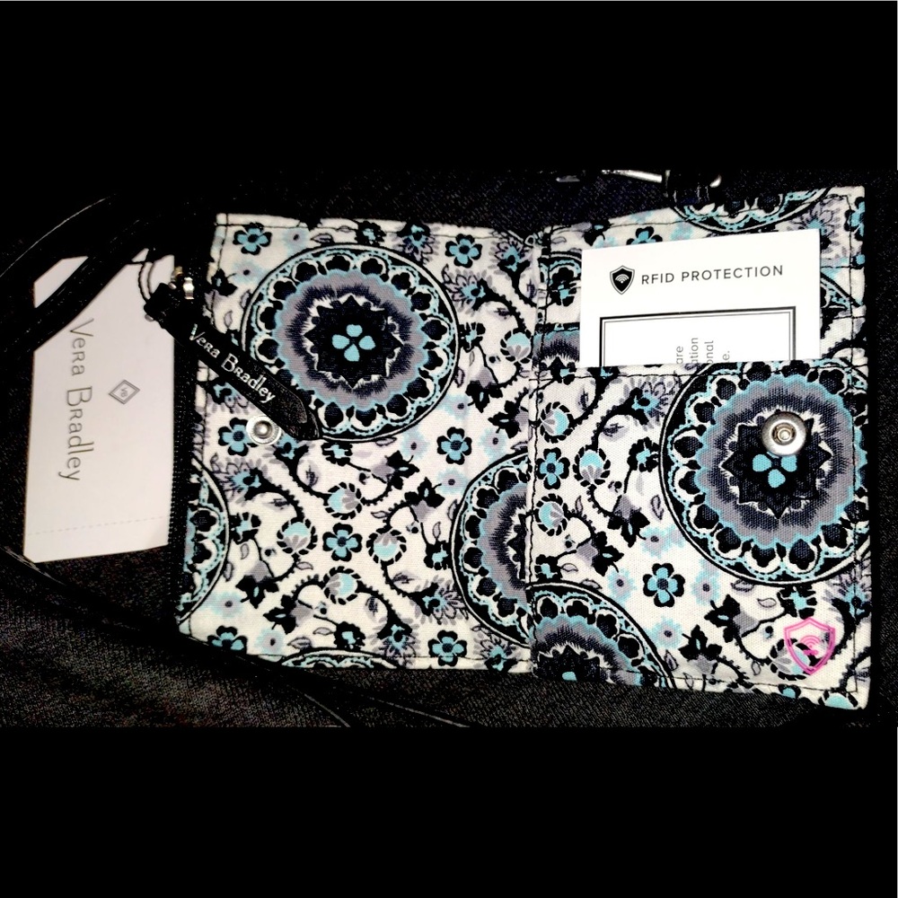 Vera Bradley mini wallet with long strap NWT